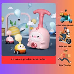 [ Vui Nhộn ]🚗 XE CHẠY BẰNG BONG BÓNG – ĐỒ CHƠI KHOA HỌC THÚ VỊ CHO BÉ 🚗🎈 1