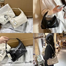 CHSK - Đeo 2 Kiểu - Túi Kẹp Nách Hobo Form Basic Da Nhám 1