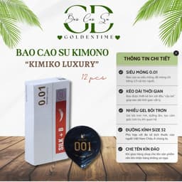 Bao Cao Su Kimono 001 – Siêu Mỏng 0.01mm, Co Giãn Tốt, Mang Lại Cảm Giác Chân Thật 7