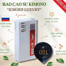 Bao Cao Su Kimono 001 – Siêu Mỏng 0.01mm, Co Giãn Tốt, Mang Lại Cảm Giác Chân Thật 6
