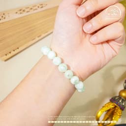 Ngọc Đan Tâm - Vòng Tay Đá Angelite 10mm 2A - Mệnh Thuỷ 3
