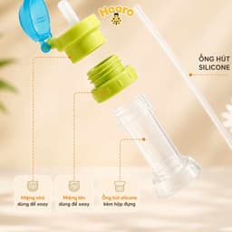 Bộ chuyển đổi sang ống hút gắn chai nước cho bé tiện dụng mang ra ngoài, chống đổ, chống sặc 2