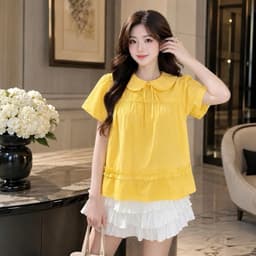 Áo kiểu nữ babydoll rộng tay bồng sang AP959 2