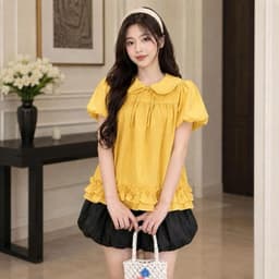 Áo kiểu nữ babydoll rộng tay bồng sang AP959 8