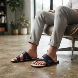 Dép xỏ ngón nam thời trang mới 2026 dép phối trẻ trung sang trọng lịch sự thời trang fashion nam thích hợp đi chơi mã B 6