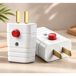 PHÍCH CẮM ĐIỆN NÚT BẤM - COMBO 2 CÁI | PHÍCH CẮM 2 CHÂN 2500W 10A CHÂN ĐỒNG NHỰA PC CHỐNG CHÁY 2