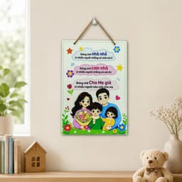 Bảng Gỗ Trang Trí Gia Đình Treo Tường, Tranh Gỗ Decor Gia Đình Nhiều Mẫu Ý Nghĩa 3