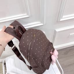 Balo đi học đi chơi chất da PU dày dặn màu loang phối sắc màu dễ thương đựng vừa A4 laptop 7