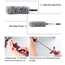 Chổi Lau Bụi Vệ Sinh Nội Thất Ngoại Thất Ô Tô Chất Liệu Sợi Dầu Siêu Mềm Siêu Sạch Đa Năng Tiện Lợi 4