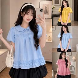 Áo kiểu nữ babydoll rộng tay bồng sang AP959 1