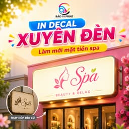 Thay Decal Hộp Đèn Quảng Cáo - In Decal Xuyên Sáng, Dán Lại Biển Cũ, Tiết Kiệm Chi Phí -Bảo Vi Print 6