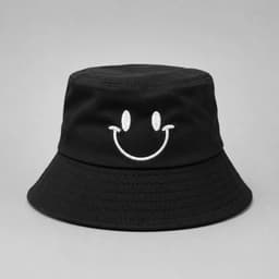 NÓN bucker màu đen thêu chữ đa dạng chữ ,thời trang-unisex 8