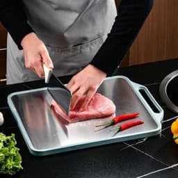 Thớt Kháng Khuẩn 2 Mặt Inox 304 & Nhựa PP Chống Rỉ, Không Ám Mùi, Dùng Thái Thực Phẩm An Toàn 6