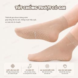 Combo 10 Đôi Tất Da Chân Nữ Sợi Than Tre Cao Cấp Cho Mẹ Sau Sinh Ở Cữ Đàn Hồi, Thoải Mái Tránh Mồ Hôi 7
