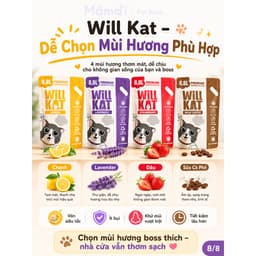 [Combo 3 Túi]Cát Vệ Sinh Cho Mèo Will Kat Litter 8.8L (4kg) Vón Nhanh, Ít Bụi, Khử Mùi 6