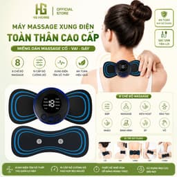 Máy Massage Toàn Thân Xung Điện Cao Cấp HGHOME, Miếng Dán Massage Cổ Vai Gáy 8 Chế Độ [HÀNG TỐT] 1