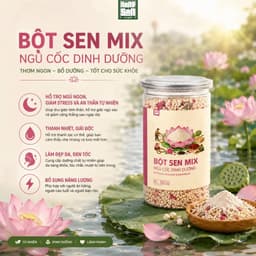 Bột Củ Sen Mix Hạt Dinh Dưỡng, Ngũ Cốc Giảm Cân, Ăn Kiêng,Dưỡng Nhan Nông Sản Vị Quê 1