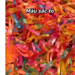 Giá sỉ 1kg chun buộc tóc hàng loại 1 siêu dai , không bị phai mùn cao su 4