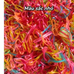 Giá sỉ 1kg chun buộc tóc hàng loại 1 siêu dai , không bị phai mùn cao su 3