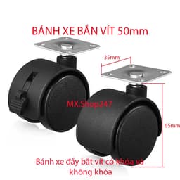 Bánh xe đẩy, Bánh xe hộc tủ, Bánh xe đa năng lắp đặt nội thất 4
