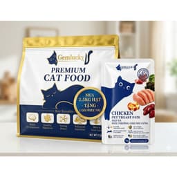 Hạt Gemlucky Thức ăn hạt cao cấp dành cho mèo mọi lứa tuổi Mix 8 Toping 1