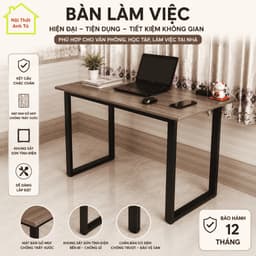Bàn chữ U MẶT VUÔNG , bàn làm việc,học tập, mặt bàn gỗ mdf rộng rãi ,khung bàn chắc chắn 2