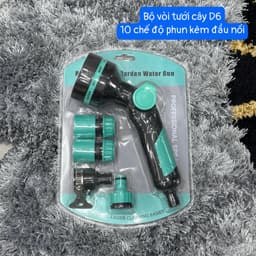 Bộ Vòi Dây Co Giãn Thông Minh 1m Thành 3m - Dây Rửa Xe Tự Động Co Giãn Chống Gập Chống Nổ --- 8