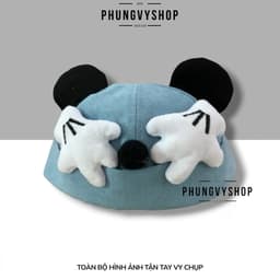Bé 1-2 tuổi- Mũ nồi beret dễ thương Nón BEANIE NHÍ GẤU NỒI- phungvyshop trẻ em trai gái 4