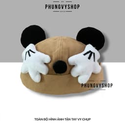 Bé 1-2 tuổi- Mũ nồi beret dễ thương Nón BEANIE NHÍ GẤU NỒI- phungvyshop trẻ em trai gái 5
