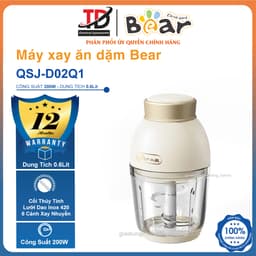 Máy Xay Ăn Dặm Cho Bé BEAR QSJ-D02Q1, Dung Tích 0,6L Công Suất 200w - Bảo Hành 18 Tháng 1