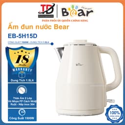 Ấm Siêu Tốc Bear EB-5H15D, 1.5Lit - 1500w, Ruột Inox 304 An Toàn, Hàng Chính Hãng 1