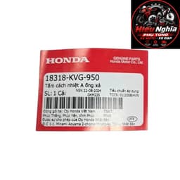 Ốp Pô Chắn Nhiệt Ống Xả Honda Air Blade 110 Đời 2007-2010 (Chế Cơ / Fi) - Chính Hãng 18318KVG950 4