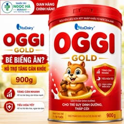 Sữa Bột Oggi Gold 900g Vitadairy Cho Bé 1-10 Tuổi | Tăng Cân Khỏe, Tiêu Hóa Tốt, Hỗ Trợ Phát Triển 1