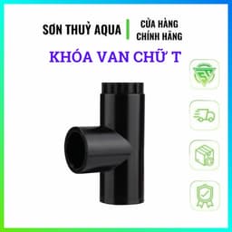 Van Khóa Chữ T PVC Cao Cấp | Van Chia 3 Ngả Điều Chỉnh Lưu Lượng Nước Cho Hồ Cá Koi, Bể Cá 5