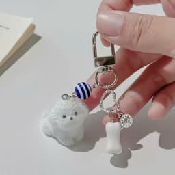 Charm Móc khóa treo balo, túi xách hình thú cưng cute. Phụ kiện treo móc khóa, balo, túi xách 3