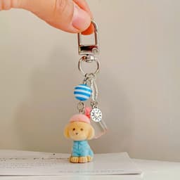 Charm Móc khóa treo balo, túi xách hình thú cưng cute. Phụ kiện treo móc khóa, balo, túi xách 5