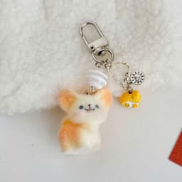 Charm Móc khóa treo balo, túi xách hình thú cưng cute. Phụ kiện treo móc khóa, balo, túi xách 2