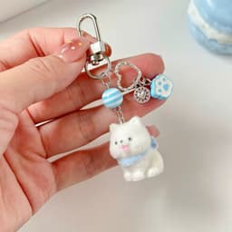 Charm Móc khóa treo balo, túi xách hình thú cưng cute. Phụ kiện treo móc khóa, balo, túi xách 9