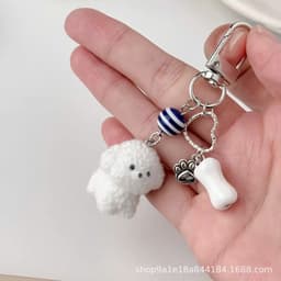 Charm Móc khóa treo balo, túi xách hình thú cưng cute. Phụ kiện treo móc khóa, balo, túi xách 6