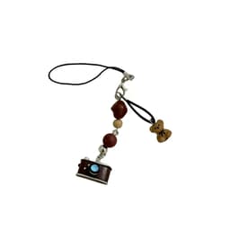 Charm Móc khóa, dây treo điện thoại hình máy ảnh gấu nâu. Phụ kiện trang trí móc chìa khóa, điện thoại, balo, túi xách 4