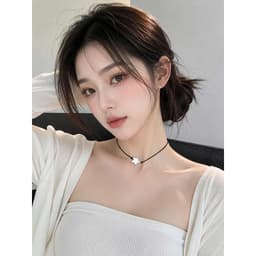 Dây Chuyền Chocker Đen Mặt Ngôi Sao Bạc – Vòng Cổ Nữ Cá Tính Điều Chỉnh Được Độ Dài 7