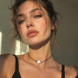 Dây Chuyền Chocker Đen Mặt Ngôi Sao Bạc – Vòng Cổ Nữ Cá Tính Điều Chỉnh Được Độ Dài 5