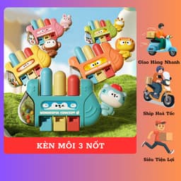 [ Vui Nhộn ] Kèn Môi 3 Nốt Cho Bé – Đồ Chơi Âm Nhạc Vui Nhộn, Dễ Chơi 1