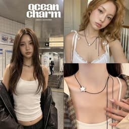 Dây Chuyền Chocker Đen Mặt Ngôi Sao Bạc – Vòng Cổ Nữ Cá Tính Điều Chỉnh Được Độ Dài 1