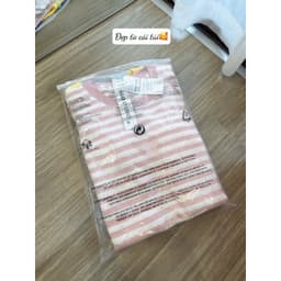 Set 3 Áo Thun Giấy Kẻ Ngang Thêu Hình Siêu Xinh 9