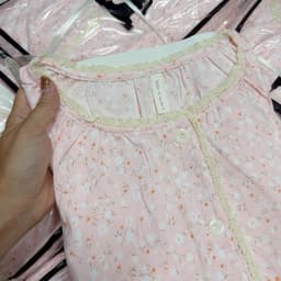 Set Bộ Mặc Nhà Hoa Nhí Phối Ren Dài Tay Xinh iu 8
