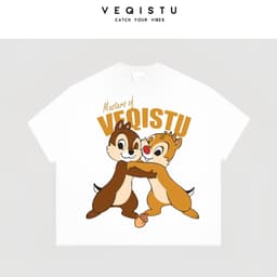 Áo thun BOXY Local Brand VEQISTU "SÓC CHIP DALE" Áo Thun Boxy Form Rộng Unisex 250Gsm Cotton 3