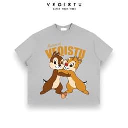Áo thun BOXY Local Brand VEQISTU "SÓC CHIP DALE" Áo Thun Boxy Form Rộng Unisex 250Gsm Cotton 8