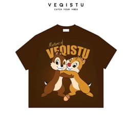 Áo thun BOXY Local Brand VEQISTU "SÓC CHIP DALE" Áo Thun Boxy Form Rộng Unisex 250Gsm Cotton 5