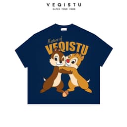Áo thun BOXY Local Brand VEQISTU "SÓC CHIP DALE" Áo Thun Boxy Form Rộng Unisex 250Gsm Cotton 7